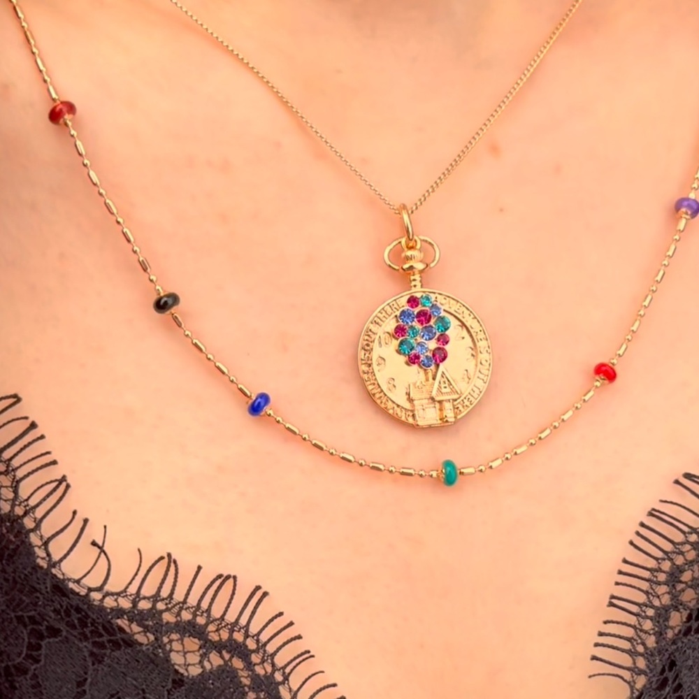 Last 1 🔥 Medallion Necklace 18k Gold Plated Minimalist Jewelry - Picture 5 of 10